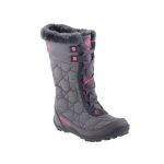 COLUMBIA Minx Mid szürke/ciklámen fűzős VÍZÁLLÓ MAGASSZÁRÚ csizma