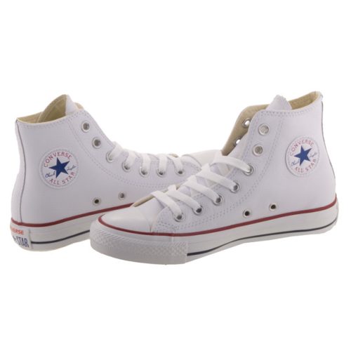 CONVERSE CHUCK TAYLOR ALL STAR HI fehér fűzős bőr magas szárú cipő