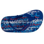 Oneill Kék fehér piros FELIRATOS pántos papucs