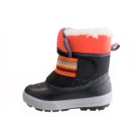 DEMAR CRAZY fekete/narancssárga tépős GYAPJÚBÉLÉSES hótaposó