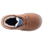 SIESTA-RICHTER barna fűzős RichTex VÍZÁLLÓ BUNDÁS nubuk bőr téli bakancs