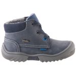 SIESTA-RICHTER sötétkék fűzős RichTex VÍZÁLLÓ nubuk bőr téli bakancs
