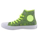 CONVERSE CHUCK TAYLOR ALL STAR neonzöld/FÉNYVISSZAVERŐS magasszárú fűzős cipő