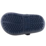 CROCS HILO sötétkék/zöld BUNDÁS papucs