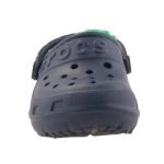 CROCS HILO sötétkék/zöld BUNDÁS papucs