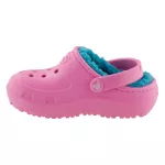 CROCS HILO rózsaszín/türkizkék BUNDÁS papucs
