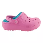 CROCS HILO rózsaszín/türkizkék BUNDÁS papucs