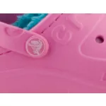 CROCS HILO rózsaszín/türkizkék BUNDÁS papucs