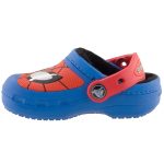 CROCS SPIDERMAN kék/piros/fekete FLUORESZKÁLÓ BÉLELT papucs