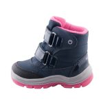 Geox Flanfil Girl 2 tépőzáras sötétkék-ciklámen csillagos Amphibox (Vízálló) LEDES lány bélelt hótaposó