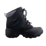 COLUMBIA Rope Tow III fekete/kék VÍZÁLLÓ téli gumi fűzős hótaposó