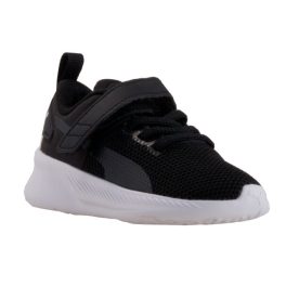 Puma Flyer Runner V Inf fekete-fehér tépőzáras-gumifűzős gyerek sportcipő   Puma Flyer Runner V Inf fekete-fehér tépőzáras-gumifűzős gyerek sportcipő