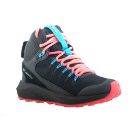 Columbia Trailstorm Mid fekete-neon fűzős vízálló unisex téli bakancs   Columbia Trailstorm Mid fekete-neon fűzős vízálló unisex téli bakancs