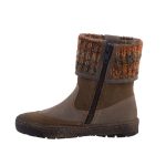 Drapp mustár KÖTÖTT GALLÉROS cipzáras SympaTex (vízálló) Siesta-Richter csizma