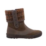 Drapp mustár KÖTÖTT GALLÉROS cipzáras SympaTex (vízálló) Siesta-Richter csizma