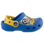 CROCS MINYONOK kék-citromsárga FLUORESZKÁLÓ papucs