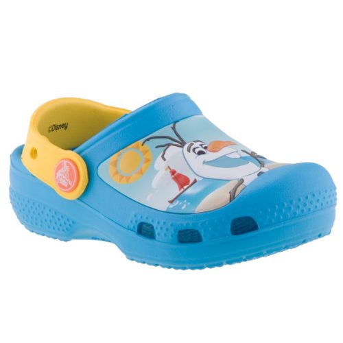 CROCS OLAF CLOG világoskék/citrom papucs