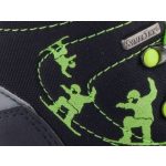 Siesta-Richter Fekete/Neonzöld Sympatex Vízálló téli bakancs