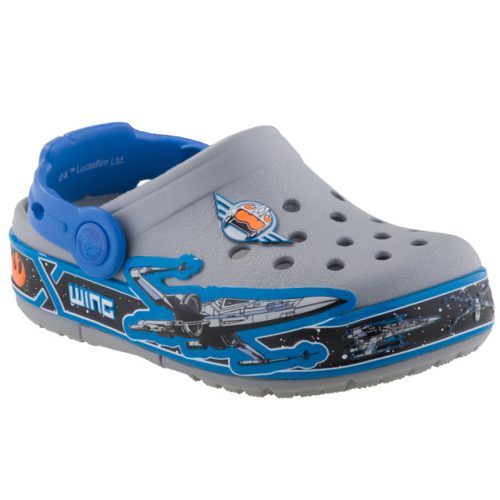 CROCS STAR WARS LIGHTS szürke/kék LEDES VILLOGÓS papucs