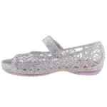CROCS ISABELLA tépős lila/ezüst CSILLOGÓS balerina víziszandi