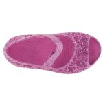 CROCS ISABELLA tépős málna CSILLOGÓS balerina víziszandi