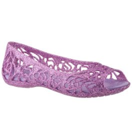 CROCS ISABELLA GLITTER lila balerina cipő CROCS ISABELLA GLITTER lila balerina cipő