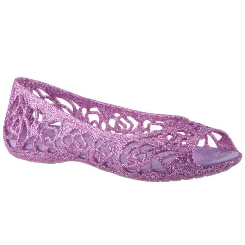 CROCS ISABELLA GLITTER lila balerina cipő