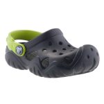 CROCS SWIFTWATER CLOG fekete/zöld papucs