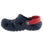 CROCS SWIFTWATER CLOG sötétkék/piros pántos papucs