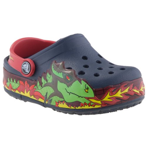 CROCS FIRE DRAGON LEDES VILLOGÓS sötétkék SÁRKÁNYOS papucs