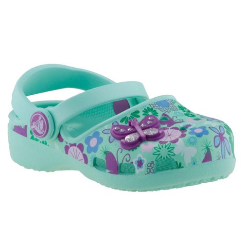 CROCS KARIN BUTTERFLY menta-lila PILLANGÓS szandál gyerek papucs