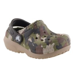 CROCS CLASSIC LINED GRAPHIC zöld KATONA MINTÁS BUNDÁS papucs   CROCS CLASSIC LINED GRAPHIC zöld KATONA MINTÁS BUNDÁS papucs