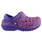 CROCS CLASSIC LINED GRAPHIC lila/rózsa LEOPÁRD MINTÁS BUNDÁS papucs