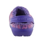 CROCS CLASSIC LINED GRAPHIC lila/rózsa LEOPÁRD MINTÁS BUNDÁS papucs
