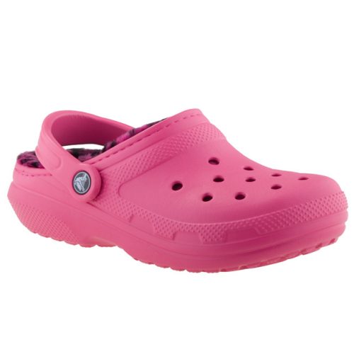 CROCS CLASSIC LINED PATTERN málna/leopárd BUNDÁS papucs