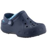 CROCS WINTER CLOG navy kék/világoskék BUNDÁS papucs