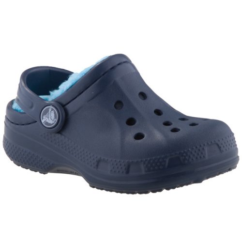 CROCS WINTER CLOG navy kék/világoskék BUNDÁS papucs