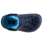 CROCS WINTER CLOG navy kék/világoskék BUNDÁS papucs