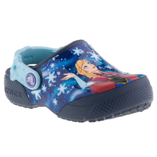 CROCS FUNLAB FROZEN sötétkék/világoskék HERCEGNŐS papucs