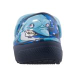 CROCS FUNLAB SHARK LIGHTS világoskék-kék világító szemű cápa papucs