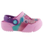 CROCS FUNLAB LIGHTS rózsa-lila-málna DRÁGAKÖVES VILLOGÓ papucs