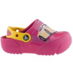 CROCS FUN LAB málna-citrom VERDÁS LEDES VILLOGÓ papucs