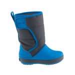 CROCS LODGEPOINT SNOW BOOT tengerkék-szürke FÉNYVISSZAVERŐS hótaposó csizma