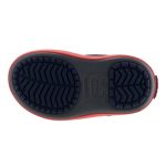 CROCS LODGEPOINT SNOW BOOT sötétkék-szürke-piros FÉNYVISSZAVERŐS hótaposó csizma