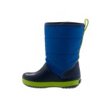 CROCS LODGEPOINT SNOW BOOT sötétkék-kék-zöld FÉNYVISSZAVERŐS hótaposó csizma