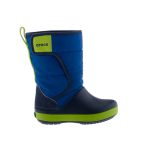 CROCS LODGEPOINT SNOW BOOT sötétkék-kék-zöld FÉNYVISSZAVERŐS hótaposó csizma