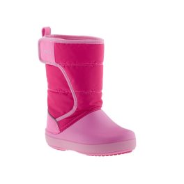 CROCS Lodgepoint Snow Boot rózsaszín-málna FÉNYVISSZAVERŐS hótaposó csizma   CROCS Lodgepoint Snow Boot rózsaszín-málna FÉNYVISSZAVERŐS hótaposó csizma