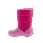 CROCS Lodgepoint Snow Boot rózsaszín-málna FÉNYVISSZAVERŐS hótaposó csizma