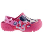 CROCS FUNLAB málna/rózsa KOCKÁS MICKEY papucs