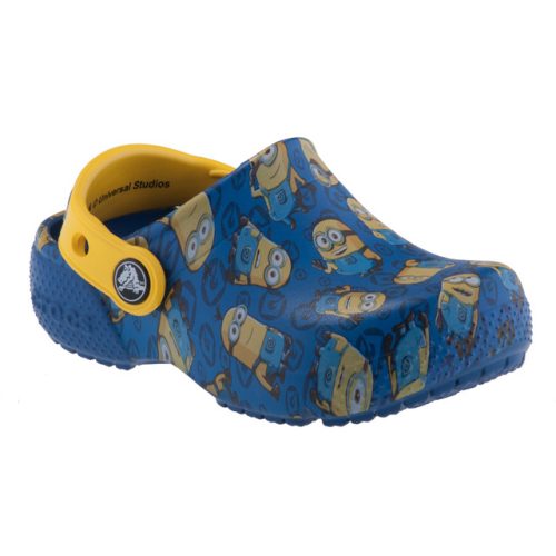 CROCS MINIONS kék/sárga hátul pántos papucs